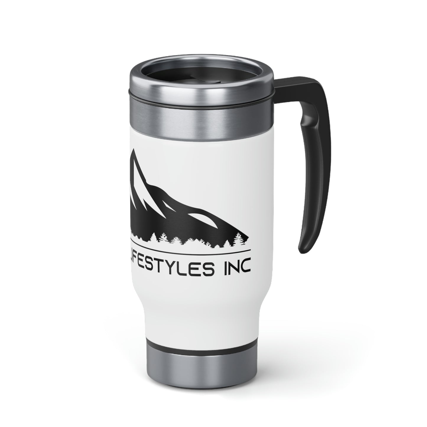 Coastal Lifestyles - Stainless Steel Travel Mug with Handle, 14oz