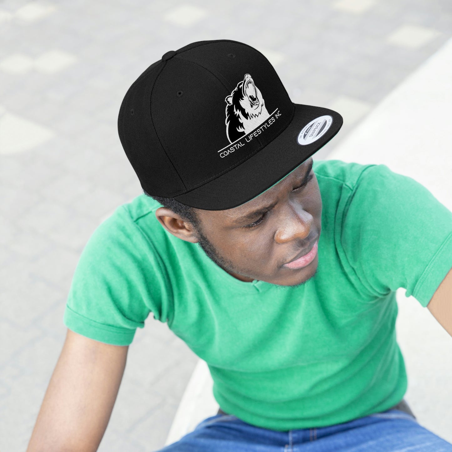 Coastal Grizzly - Unisex Flat Bill Hat