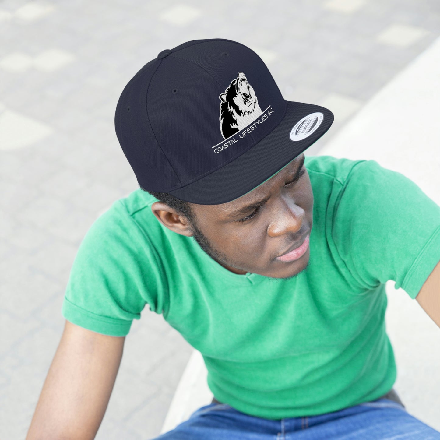 Coastal Grizzly - Unisex Flat Bill Hat