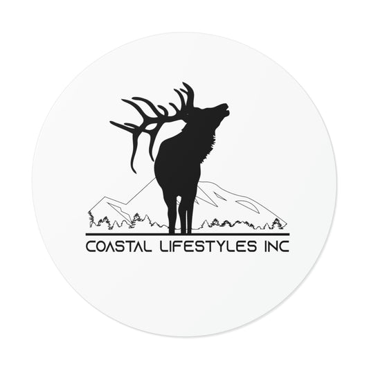 Coastal Elk Round Sticker