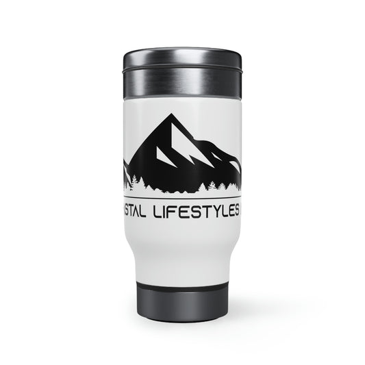 Coastal Lifestyles -  Stainless Steel Travel Mug with Handle, 14oz