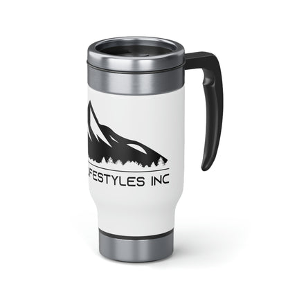 Coastal Lifestyles -  Stainless Steel Travel Mug with Handle, 14oz